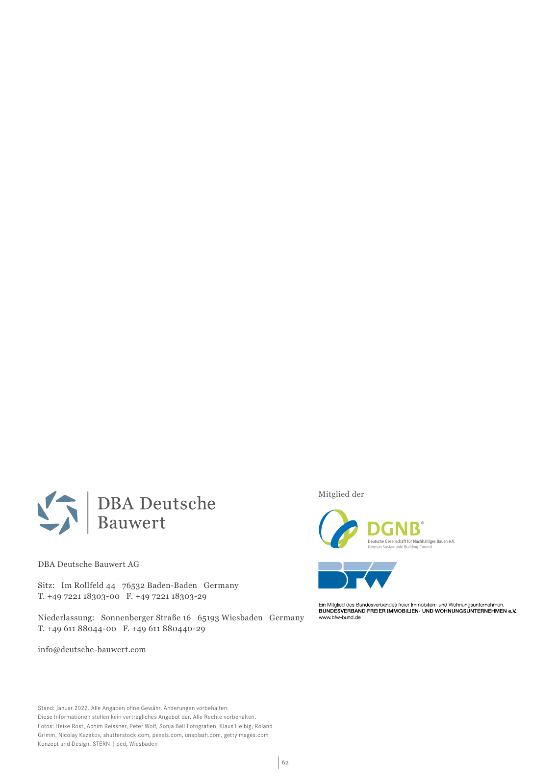 Vorschau DBA Imagebroschüre 2022 Seite 64